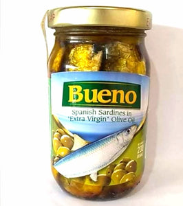 BUENO SPANISH SARDINES IN EXTRA VIRGIN OLIVE OIL 230G