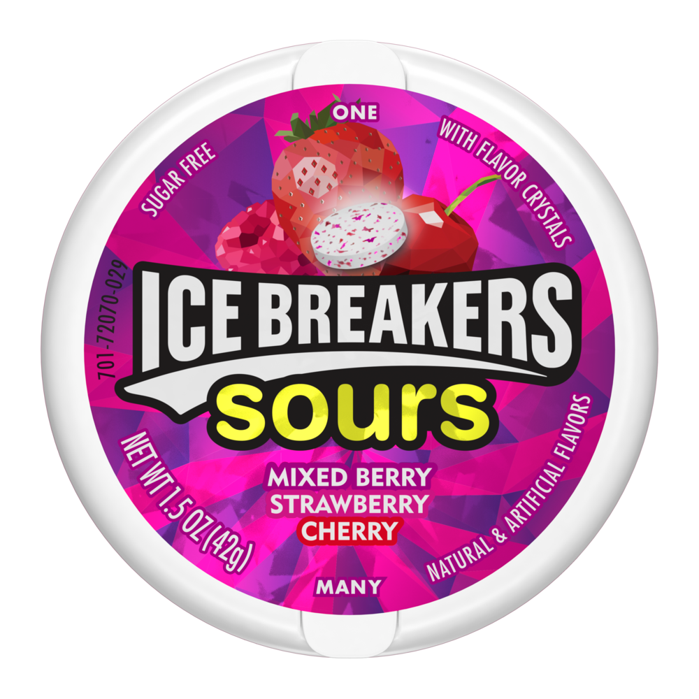 ICE  BREAKERS SOURS MIXED BERRY 42G