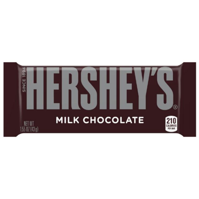 HERSHEY'S BAR MILK CHOCO 43G