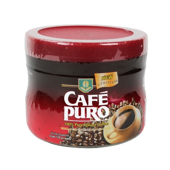 CAFE PURO 100% PURE INSTANT COFFEE UTILITY JAR 100G