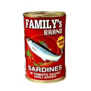 FAMILY'S BRAND SARDINES IN TOMATO SAUCE CHILI ADDED 155G