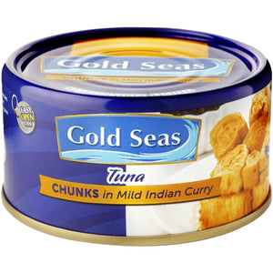 GOLD SEAS TUNA CHUNKS IN MILD INDIAN CURRY 90G