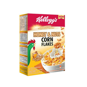 KELLOGG'S HONEY & NUTS CORN FLAKES CEREAL 200G