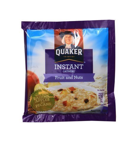 QUAKER INSTANT OATMEAL FRUIT AND NUTS 35G